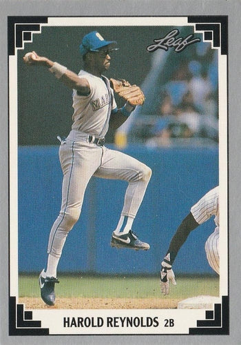 #297 Harold Reynolds - Seattle Mariners - 1991 Leaf Baseball