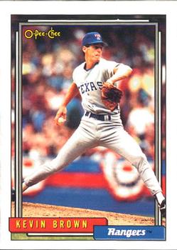 #297 Kevin Brown - Texas Rangers - 1992 O-Pee-Chee Baseball