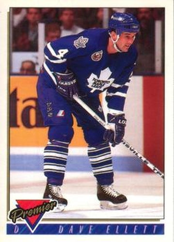 #297 Dave Ellett - Toronto Maple Leafs - 1993-94 O-Pee-Chee Premier Hockey