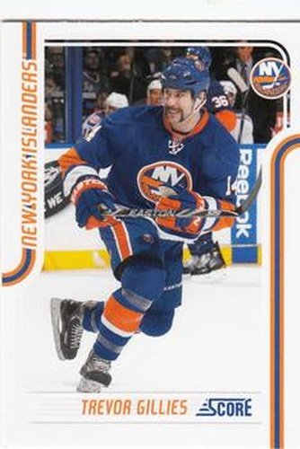 #297 Trevor Gillies - New York Islanders - 2011-12 Score Hockey