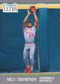 #297 Milt Thompson - St. Louis Cardinals - 1991 Ultra Baseball