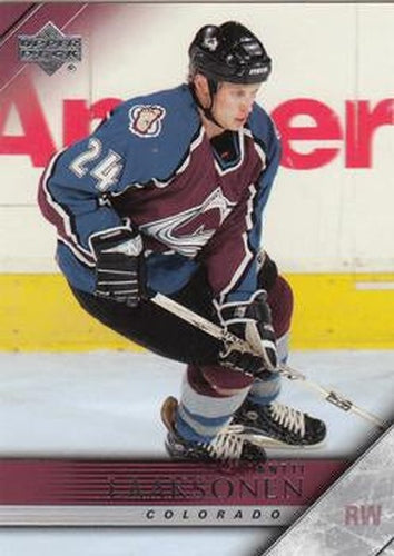 #297 Antti Laaksonen - Colorado Avalanche - 2005-06 Upper Deck Hockey