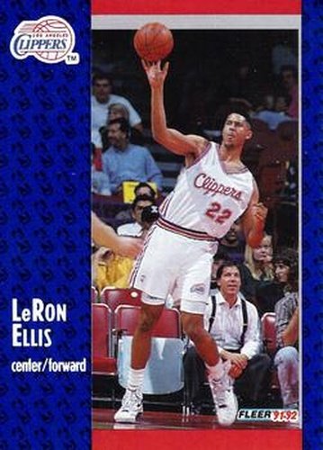 #297 LeRon Ellis - Los Angeles Clippers - 1991-92 Fleer Basketball