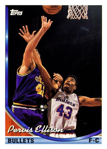 #297 Pervis Ellison - Washington Bullets - 1993-94 Topps Basketball