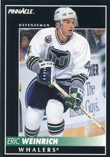 #297 Eric Weinrich - Hartford Whalers - 1992-93 Pinnacle Canadian Hockey