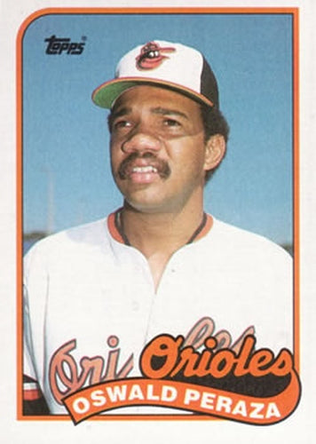 #297 Oswald Peraza - Baltimore Orioles - 1989 Topps Baseball
