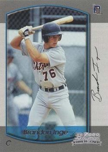 #297 Brandon Inge - Detroit Tigers - 2000 Bowman Baseball