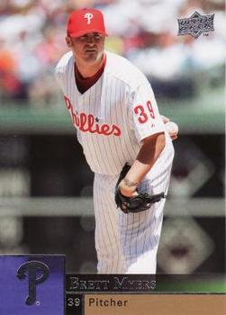 #297 Brett Myers - Philadelphia Phillies - 2009 Upper Deck Baseball