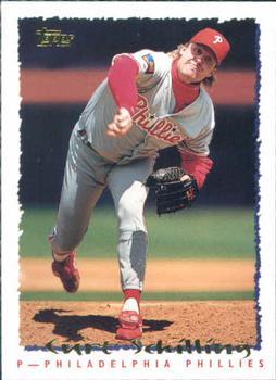 #297 Curt Schilling - Philadelphia Phillies - 1995 Topps Baseball