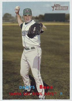 #297 Danys Baez - Tampa Bay Devil Rays - 2006 Topps Heritage Baseball