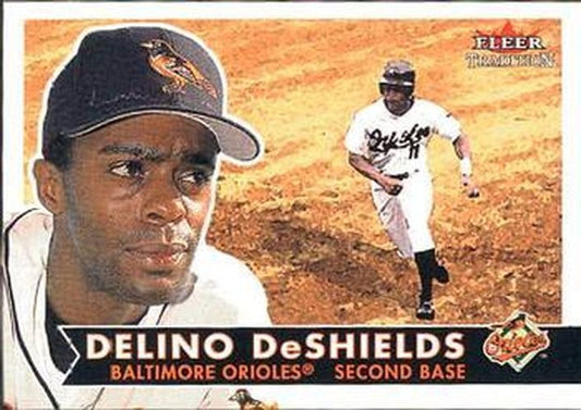 #297 Delino DeShields - Baltimore Orioles - 2001 Fleer Tradition Baseball
