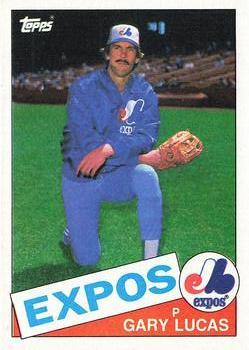 #297 Gary Lucas - Montreal Expos - 1985 Topps Baseball