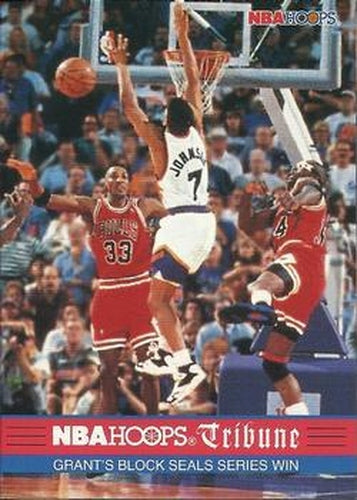 #297 Grant's Block Seals Series Win - Chicago Bulls - 1993-94 Hoops Basketball