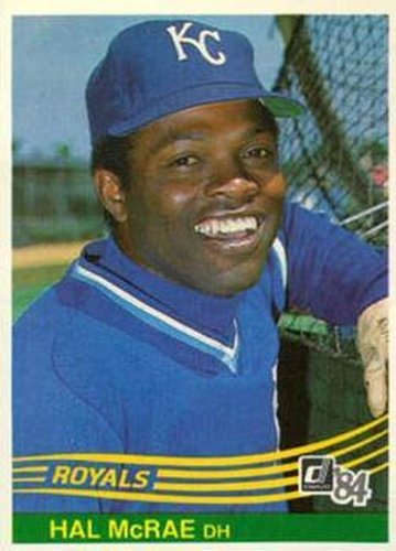 #297 Hal McRae - Kansas City Royals - 1984 Donruss Baseball
