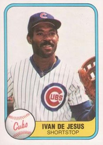 #297 Ivan DeJesus - Chicago Cubs - 1981 Fleer Baseball