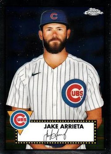 #297 Jake Arrieta - Chicago Cubs - 2021 Topps Chrome Platinum Anniversary Baseball