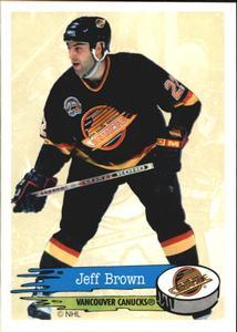 #297 Jeff Brown - Vancouver Canucks - 1995-96 Panini Hockey Stickers