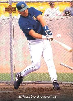 #297 Joe Oliver - Milwaukee Brewers - 1995 Upper Deck Baseball