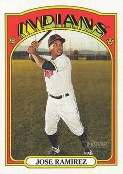 #297 Jose Ramirez - Cleveland Indians - 2021 Topps Heritage Baseball