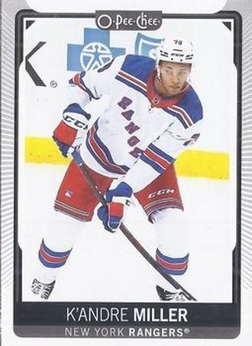 #297 K'Andre Miller - New York Rangers - 2021-22 O-Pee-Chee Hockey