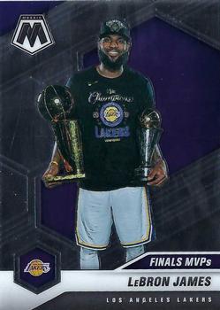#297 Lebron James - Los Angeles Lakers - 2020-21 Panini Mosaic Basketball
