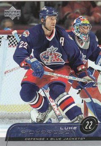 #297 Luke Richardson - Columbus Blue Jackets - 2002-03 Upper Deck Hockey