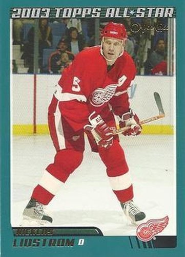 #297 Nicklas Lidstrom - Detroit Red Wings - 2003-04 O-Pee-Chee Hockey