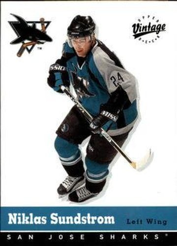 #297 Niklas Sundstrom - San Jose Sharks - 2000-01 Upper Deck Vintage Hockey
