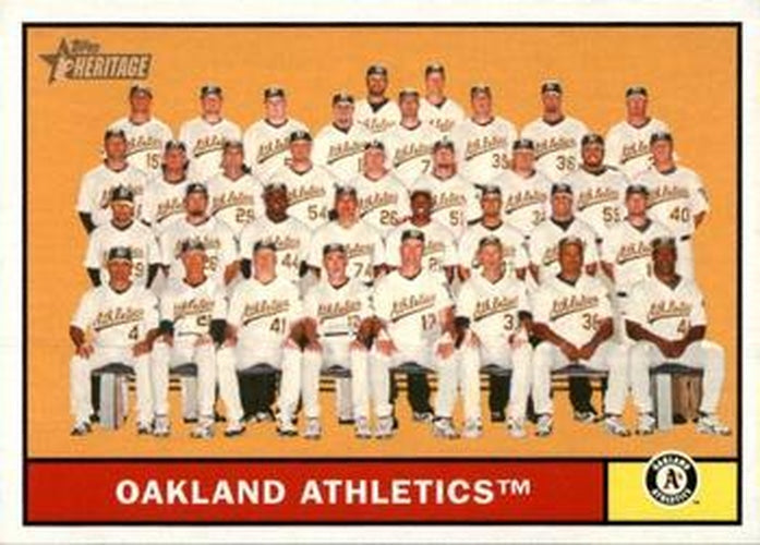 #297 Oakland Athletics - Oakland Athletics - 2010 Topps Heritage Baseball