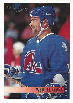#297 Wendel Clark - Quebec Nordiques - 1994-95 Topps Premier Hockey