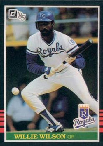 #297 Willie Wilson - Kansas City Royals - 1985 Donruss Baseball