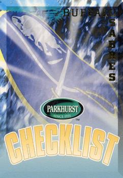 #297 Sabres Checklist - Buffalo Sabres - 1995-96 Parkhurst International Hockey