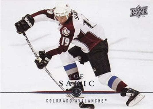 #297 Joe Sakic - Colorado Avalanche - 2008-09 Upper Deck Hockey