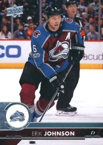 #297 Erik Johnson - Colorado Avalanche - 2017-18 Upper Deck Hockey
