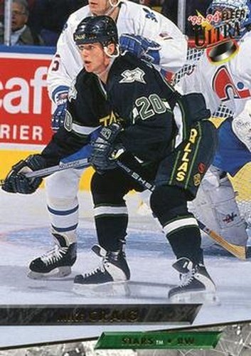#297 Mike Craig - Dallas Stars - 1993-94 Ultra Hockey