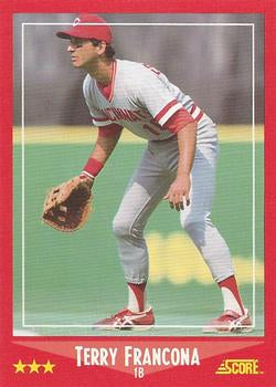 #297 Terry Francona - Cincinnati Reds - 1988 Score Baseball