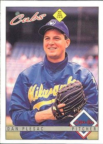 #297 Dan Plesac - Chicago Cubs - 1993 O-Pee-Chee Baseball