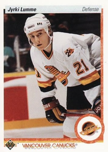 #297 Jyrki Lumme - Vancouver Canucks - 1990-91 Upper Deck Hockey