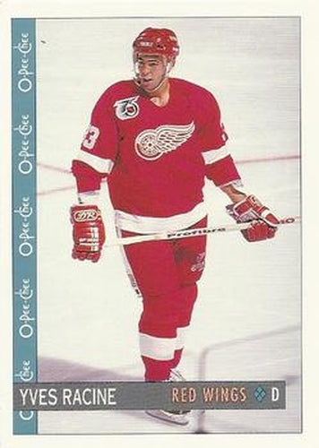 #297 Yves Racine - Detroit Red Wings - 1992-93 O-Pee-Chee Hockey