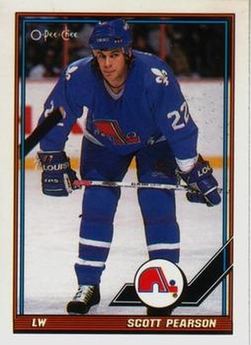 #297 Scott Pearson - Quebec Nordiques - 1991-92 O-Pee-Chee Hockey