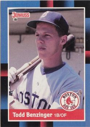 #297 Todd Benzinger - Boston Red Sox - 1988 Donruss Baseball
