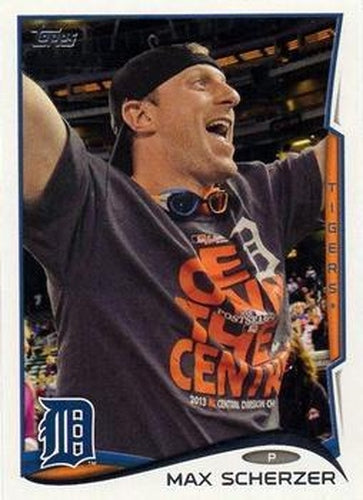 #297b Max Scherzer - Detroit Tigers - 2014 Topps Baseball