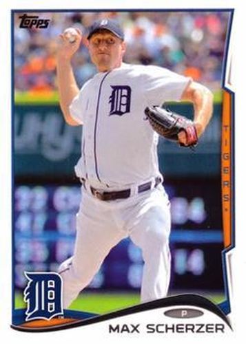 #297d Max Scherzer - Detroit Tigers - 2014 Topps Baseball
