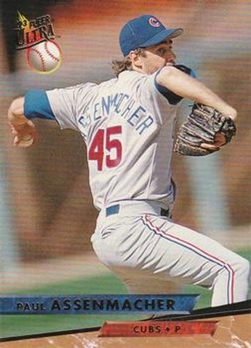 #14 Paul Assenmacher - Chicago Cubs - 1993 Ultra Baseball