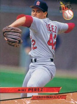 #111 Mike Perez - St. Louis Cardinals - 1993 Ultra Baseball