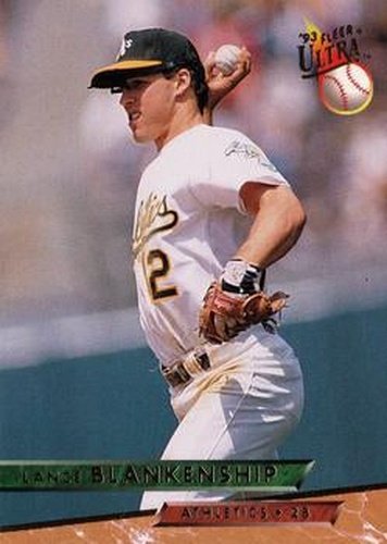 #253 Lance Blankenship - Oakland Athletics - 1993 Ultra Baseball
