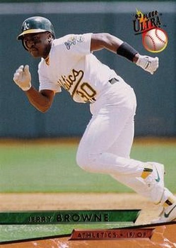 #255 Jerry Browne - Oakland Athletics - 1993 Ultra Baseball