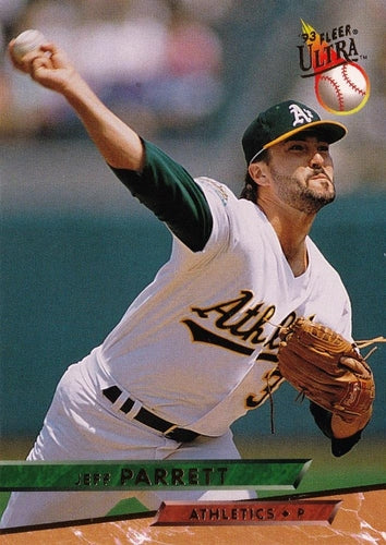 #261 Jeff Parrett - Oakland Athletics - 1993 Ultra Baseball