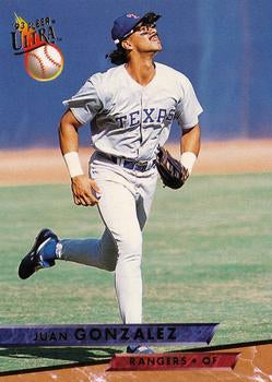 #279 Juan Gonzalez - Texas Rangers - 1993 Ultra Baseball