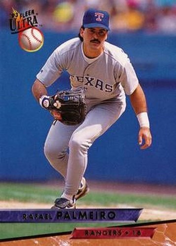 #281 Rafael Palmeiro - Texas Rangers - 1993 Ultra Baseball